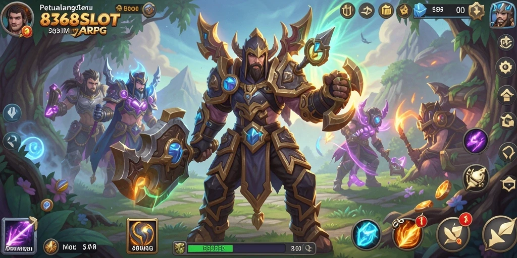 Tampilan seru dari gameplay 8368SLOT yang menampilkan petualangan ARPG.