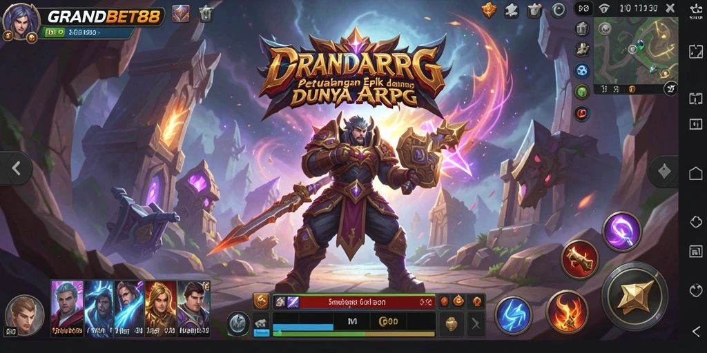 Tampilan menarik dari gameplay epik ARPG di GRANDBET88.