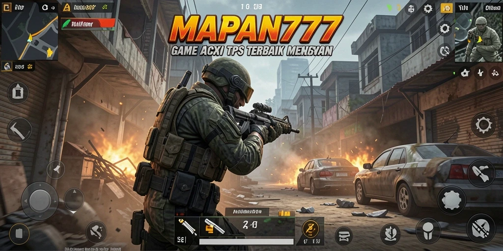Tampilan gameplay intens di MAPAN777 dengan aksi cepat dan strategis.
