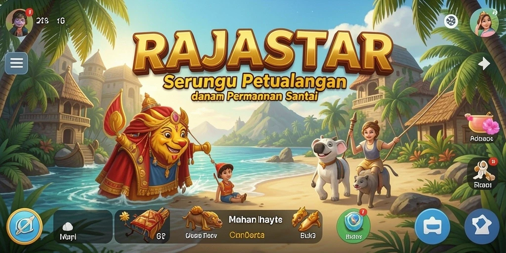 Screenshot RAJASTAR menampilkan gameplay yang menarik dan penuh warna.