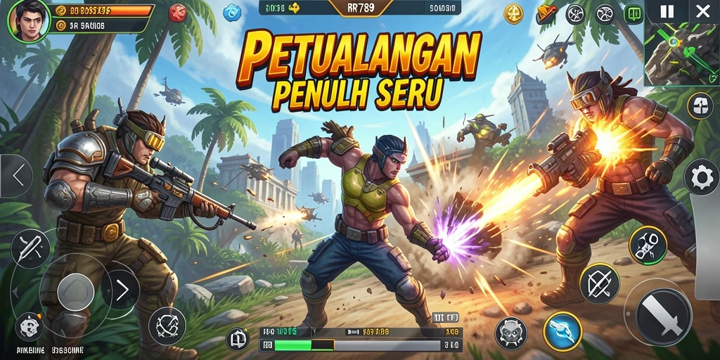 Screenshot aksi seru dalam game RR789 dengan pertarungan mendebarkan.
