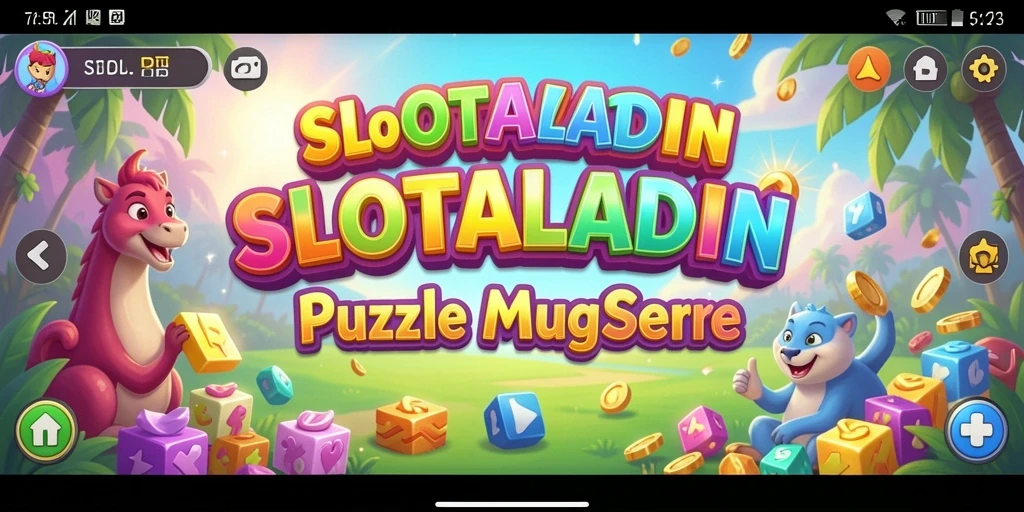 Tampilan gameplay menarik dari SLOTALADIN dengan berbagai tantangan puzzle.