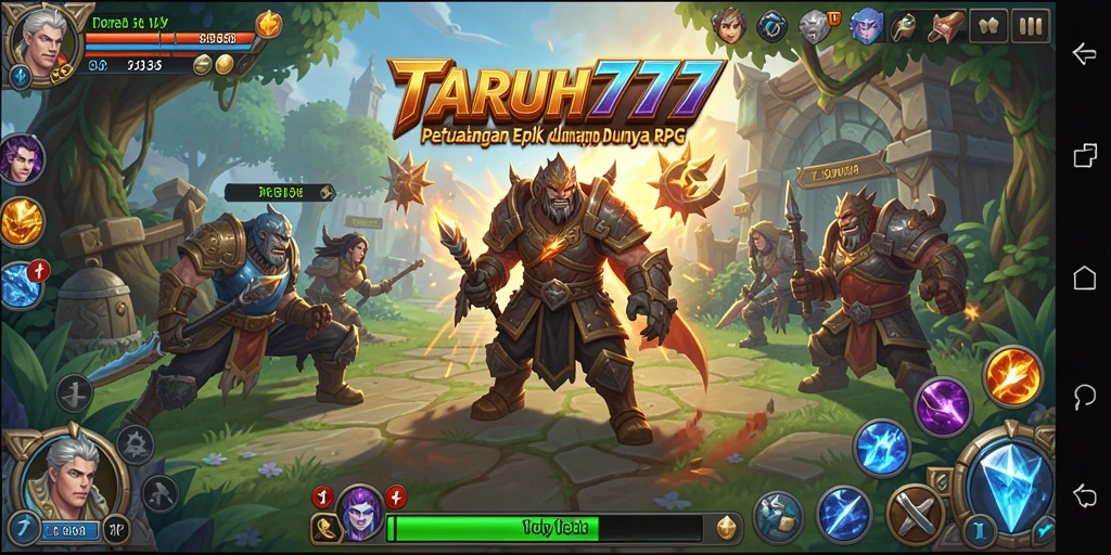 Tangkapan layar TARUH777 menampilkan aksi pertarungan mendebarkan di dunia RPG.