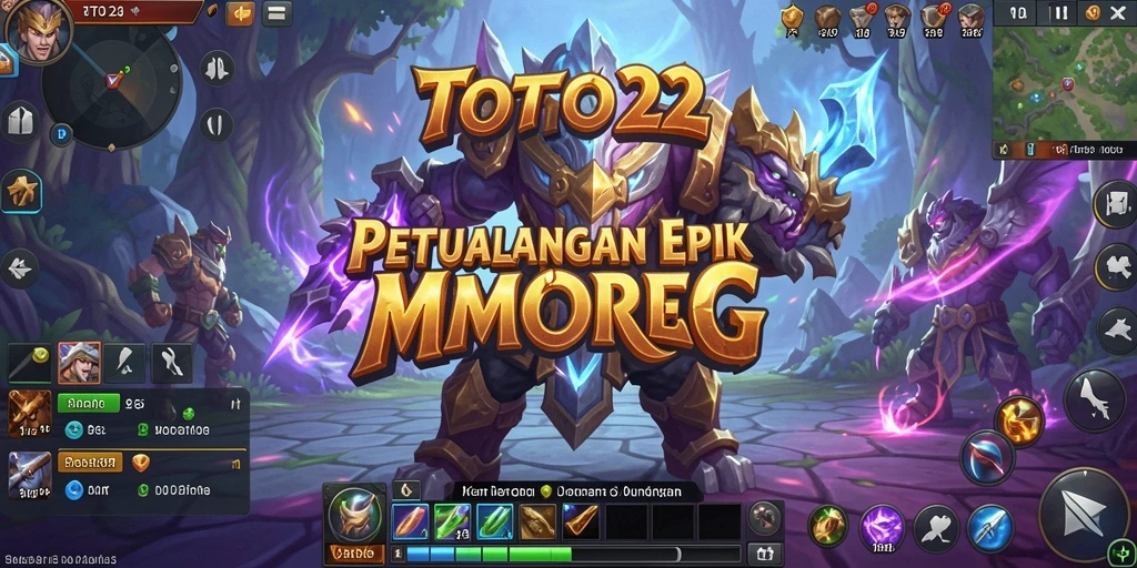 Screenshot gameplay TOTO22 menunjukkan aksi petualangan yang seru di dunia MMORPG.